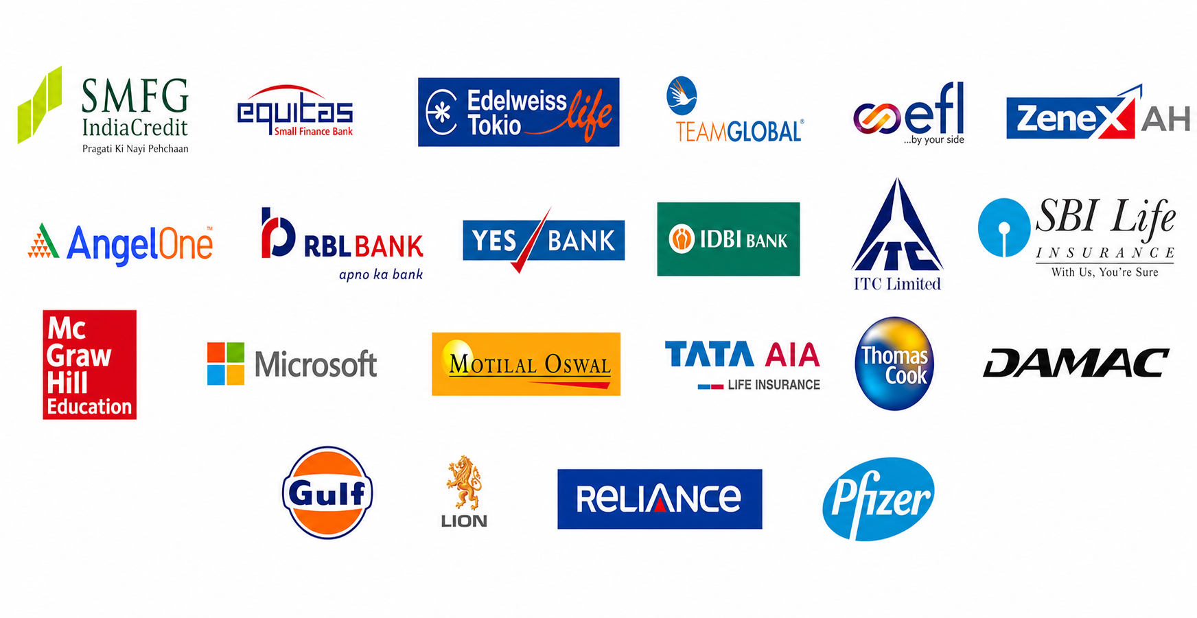 Client logos and trusted brands